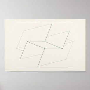 josef albers - strukturelle konstellation vi poster