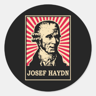 Josef Haydn Runder Aufkleber