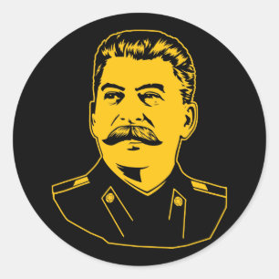Josef Stalin Porträt Runder Aufkleber
