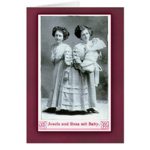 Josefa und Rosa-Zirkus-Ausführende auf Karten