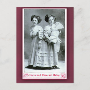 Josefa und Rosa Zirkusdarsteller auf Karten