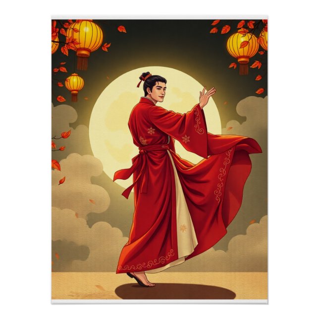 Joseon Moonlight Dance - Korea Mitte Herbst Poster (Vorderseite)