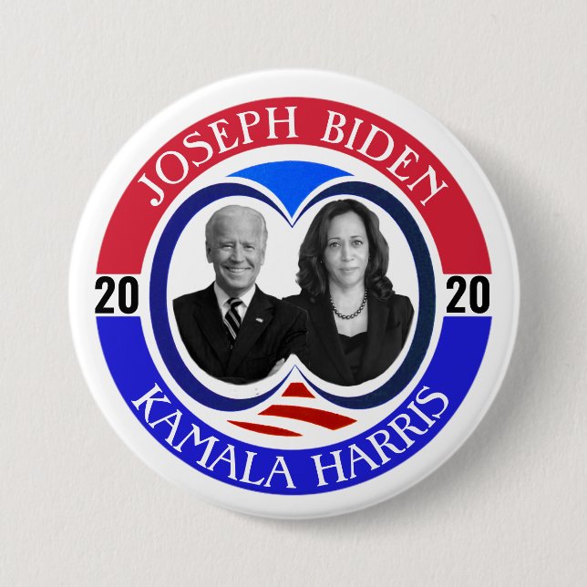 Joseph Biden & Kamala Harris 2020 Button (Vorderseite)