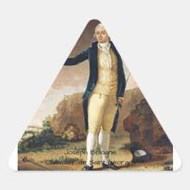 Joseph Bologne, Chevalier de Saint-Georges Dreieckiger Aufkleber
