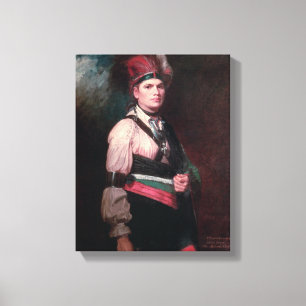 Joseph Brant, Leiter der Mohikaner, 1742-1807 Leinwanddruck