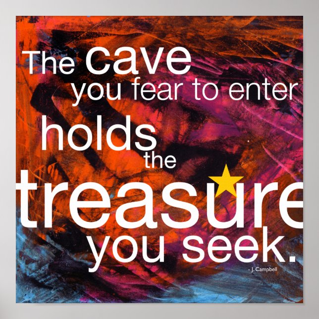 Joseph Campbell Zitat Poster (Vorne)