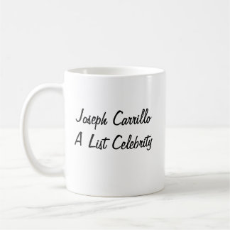Joseph Carrillo ein Listen-Berühmtenkaffeetasse Kaffeetasse