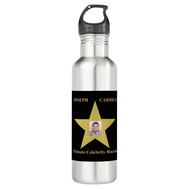 Joseph Carrillo - Ultimate Celebrity Blackout Edelstahlflasche (Vorderseite)
