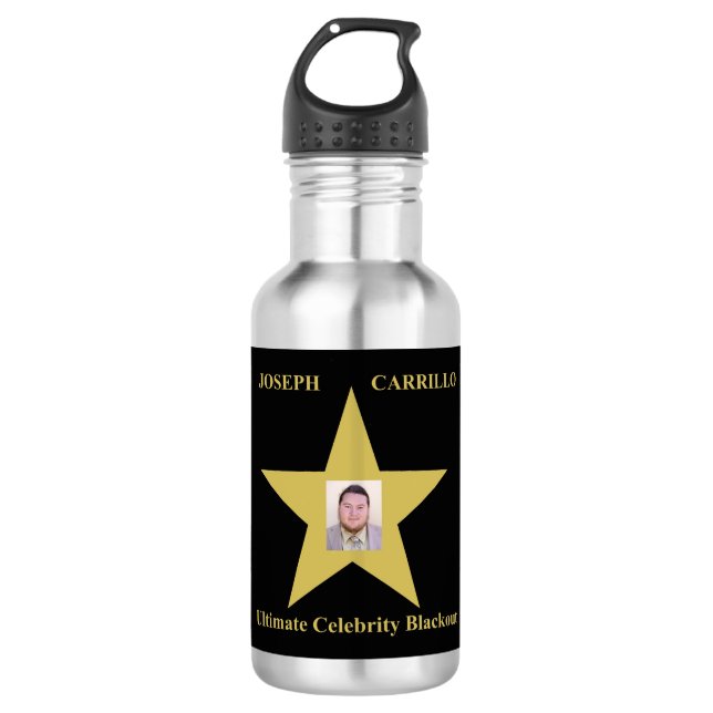 Joseph Carrillo - Ultimate Celebrity Blackout Edelstahlflasche (Vorderseite)