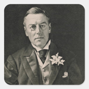 Joseph Chamberlain Quadratischer Aufkleber