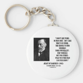 Joseph Conrad Work Chance Ihre eigene Realität Zit Schlüsselanhänger