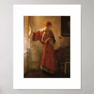 Joseph DeCamp, das Fenster Blind, die schöne Kunst Poster