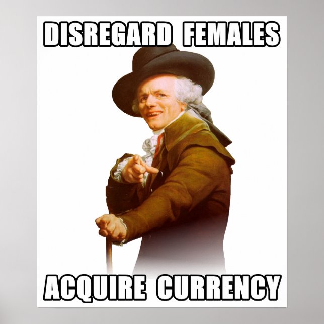 Joseph Ducreux Acquire Currency Poster (Vorne)
