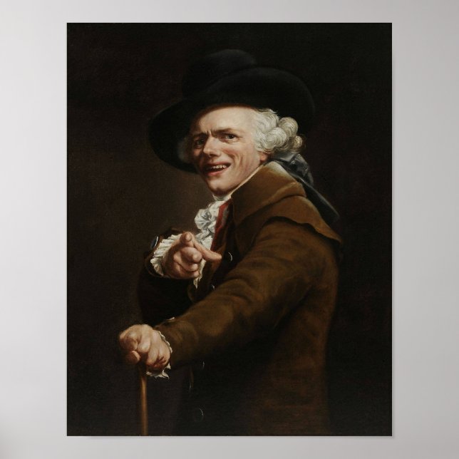 Joseph Ducreux - Bild eines Mockergemäldes Poster (Vorne)