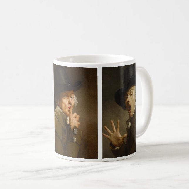 Joseph Ducreux Collage Kaffeetasse (VorderseiteRechts)
