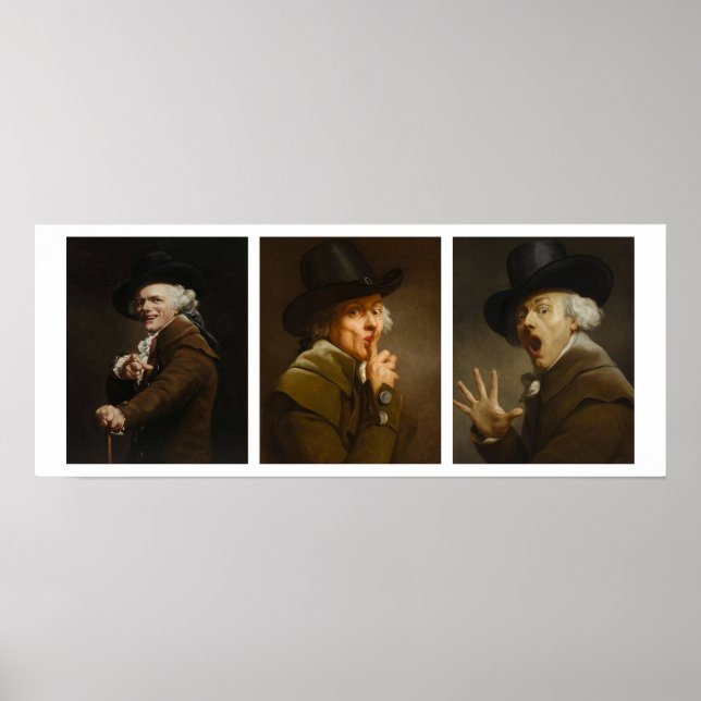 Joseph Ducreux Collage Poster (Vorne)