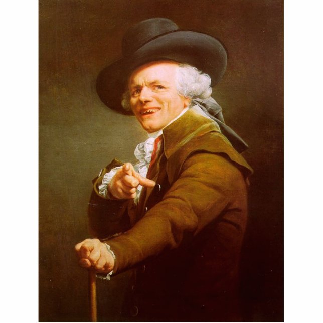 Joseph Ducreux Self Portrait Freistehende Fotoskulptur (Vorne)