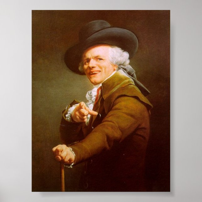 Joseph Ducreux Self Portrait Poster (Vorne)