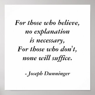 Joseph Dunninger Quote Poster von SRF