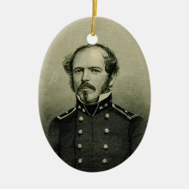 Joseph E. Johnston Keramik Ornament (Vorne)