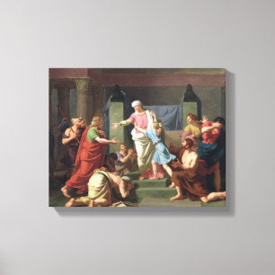 Joseph erkannte durch seine Brüder, 1789 Leinwanddruck