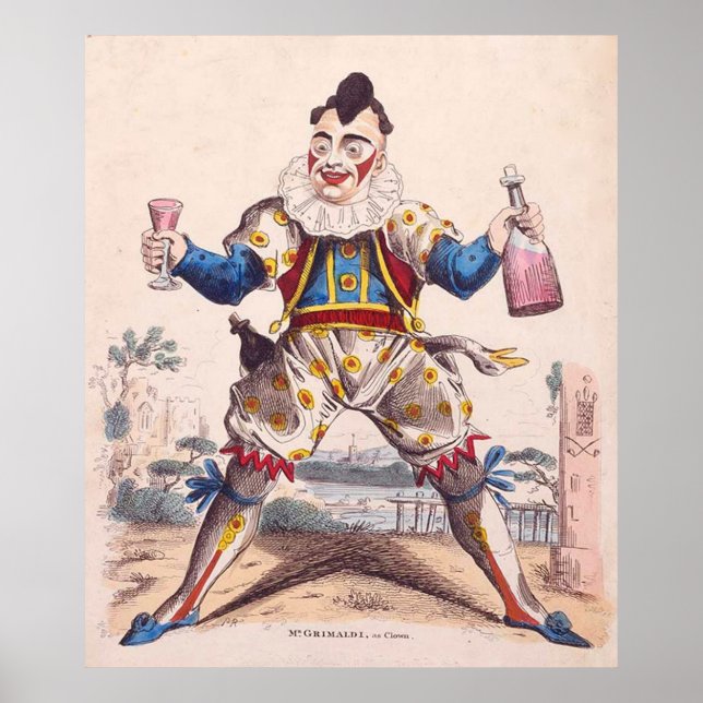 Joseph Grimaldi, Clown 1778-1837 Poster (Vorne)