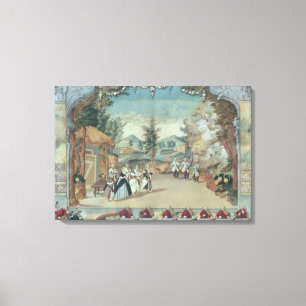 Joseph Haydn an der Premiere seiner Oper Leinwanddruck