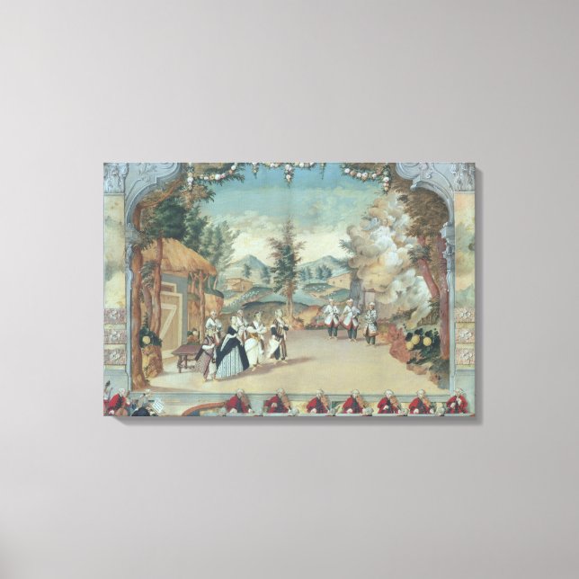 Joseph Haydn bei der ersten Aufführung seiner Oper Leinwanddruck (Vorderseite)