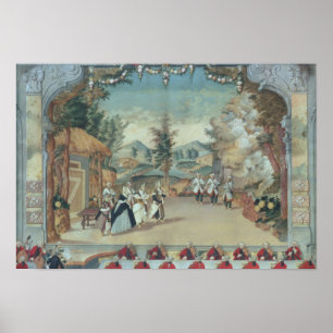 Joseph Haydn bei der ersten Aufführung seiner Oper Poster