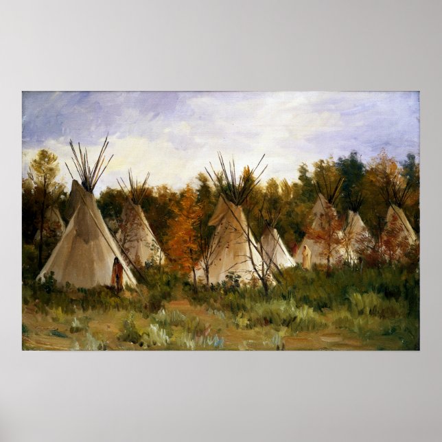 Joseph Henry Sharp The Summer Camp Poster (Vorne)