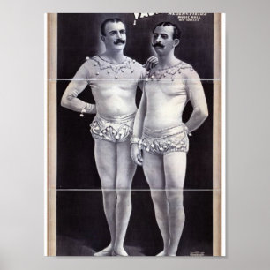 Joseph-Hirsch-Varieté, "das Vanaukens" Retro Thea Poster