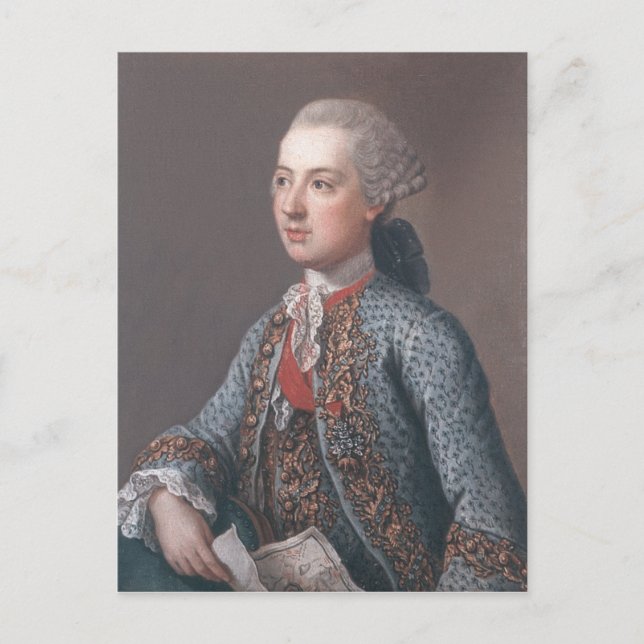 Joseph II. Heiliger römischer Kaiser und König Postkarte (Vorderseite)