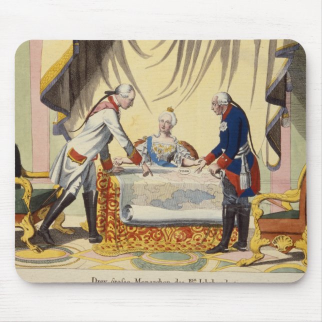 Joseph II, Katharina die Große und Frederick II Mousepad (Vorne)