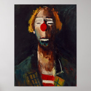 Joseph Kutter Clown Portrait Poster