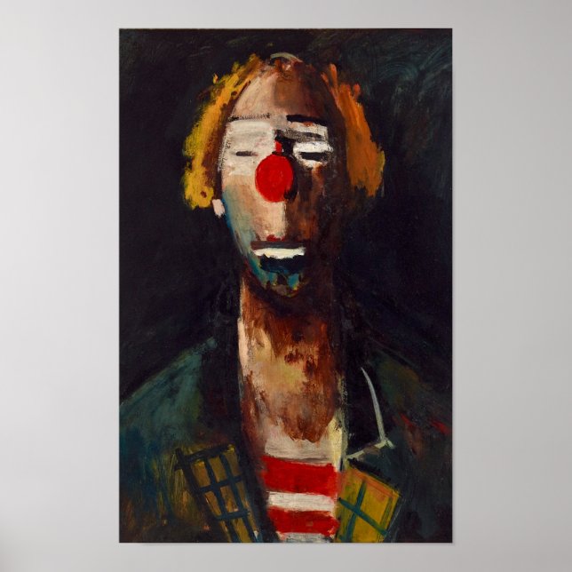 Joseph Kutter Clown-Porträt Poster (Vorne)