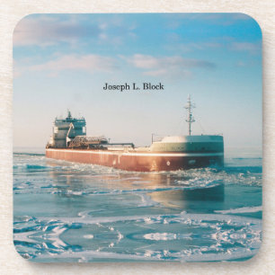 Joseph L. Block Set von 6 harten Untersetzer aus K