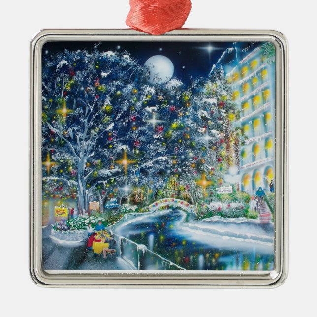 Joseph-La Mancion del Rio Hotel-San Antonio Silbernes Ornament (Vorne)