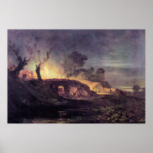 Joseph Mallord Turner - Coalbrookdale Poster