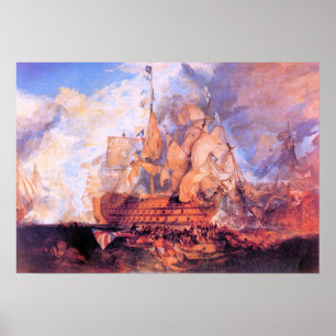 Joseph Mallord Turner - Schlacht von Trafalgar 2 Poster