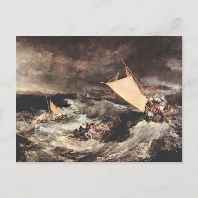 Joseph Mallord Turner - Shipwreck Postkarte (Vorderseite)