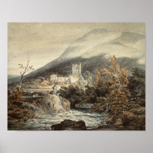 Joseph Mallord William Turner - Abbey Llanthony Poster