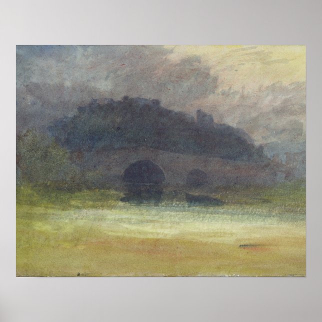 Joseph Mallord William Turner | Abend Landschaft Poster (Vorne)