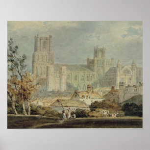 Joseph Mallord William Turner   Ansicht von Ely Ca Poster