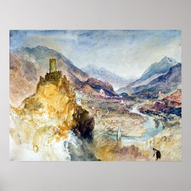 Joseph Mallord William Turner Chatel Argent Poster (Vorne)