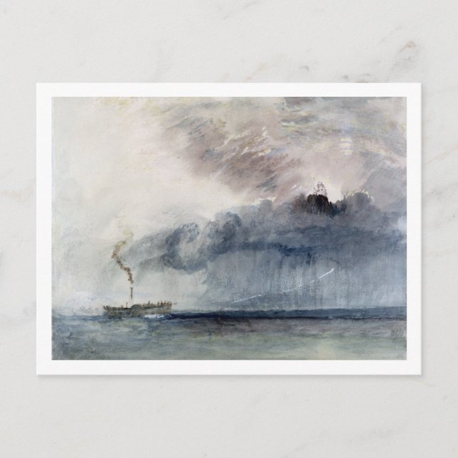 Joseph Mallord William Turner | Dampfboot in Sto Postkarte (Vorderseite)