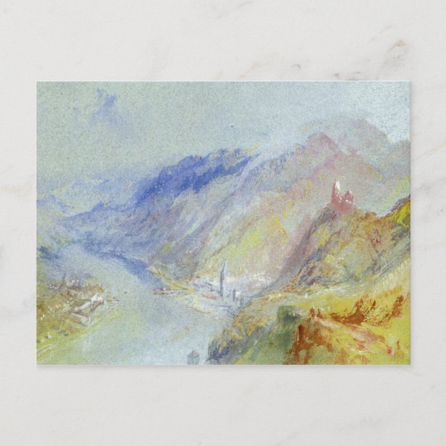 Joseph Mallord William Turner | Das Schloss von Tr Postkarte (Vorderseite)