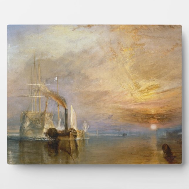 Joseph Mallord William Turner | Der Kampftemer Fotoplatte (Vorderseite)