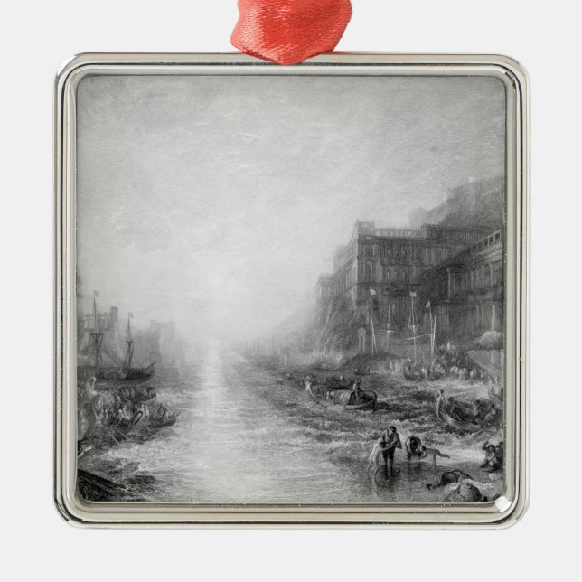 Joseph Mallord William Turner | die Einschiffung Silbernes Ornament (Vorne)