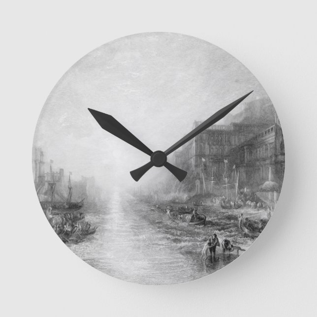 Joseph Mallord William Turner | Die Einschiffung v Runde Wanduhr (Vorderseite)