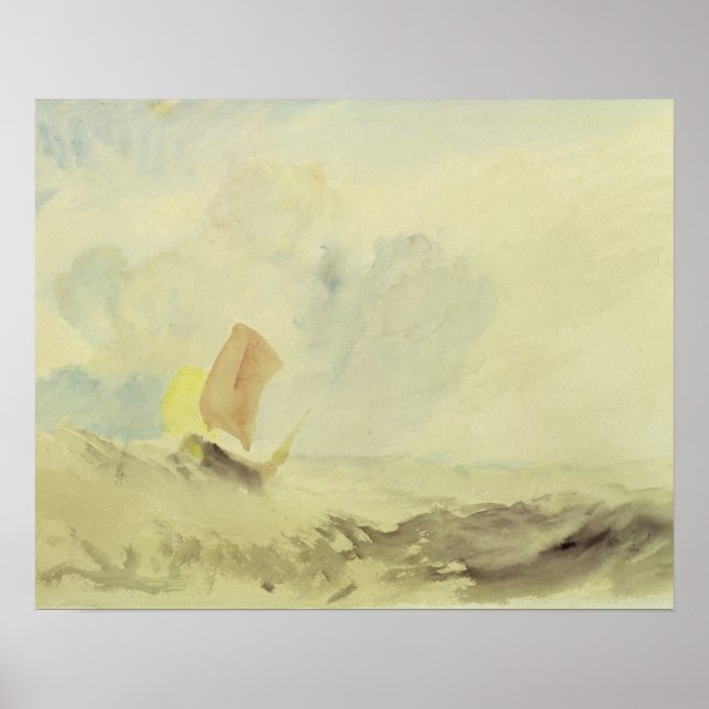 Joseph Mallord William Turner | Ein Meeresstück -  Poster (Vorne)